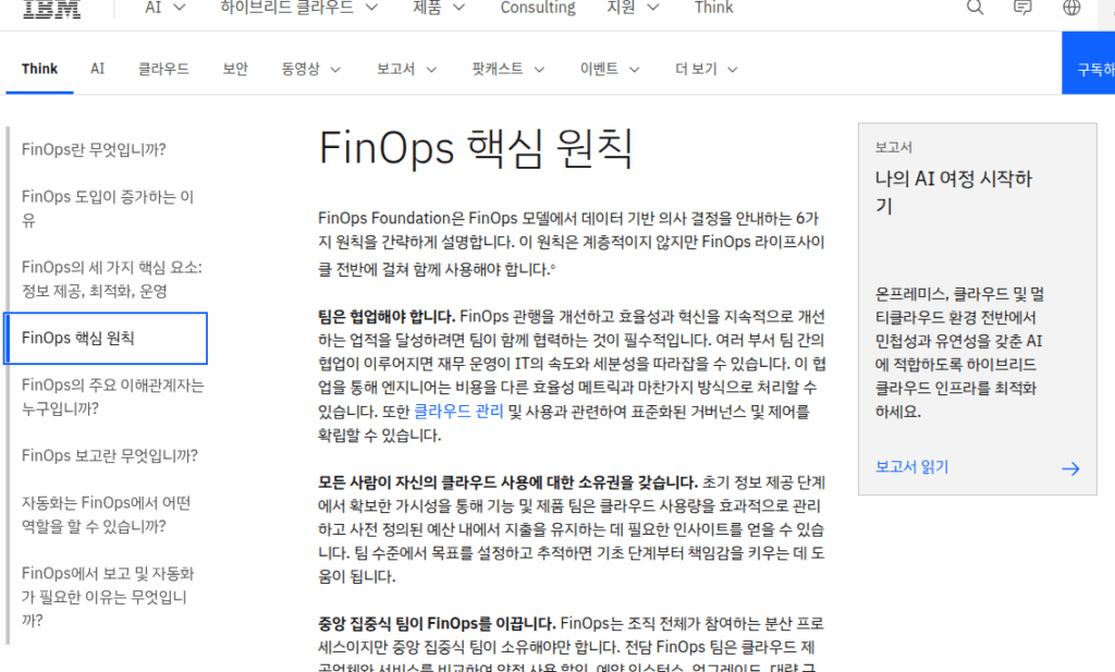 FinOps 원칙